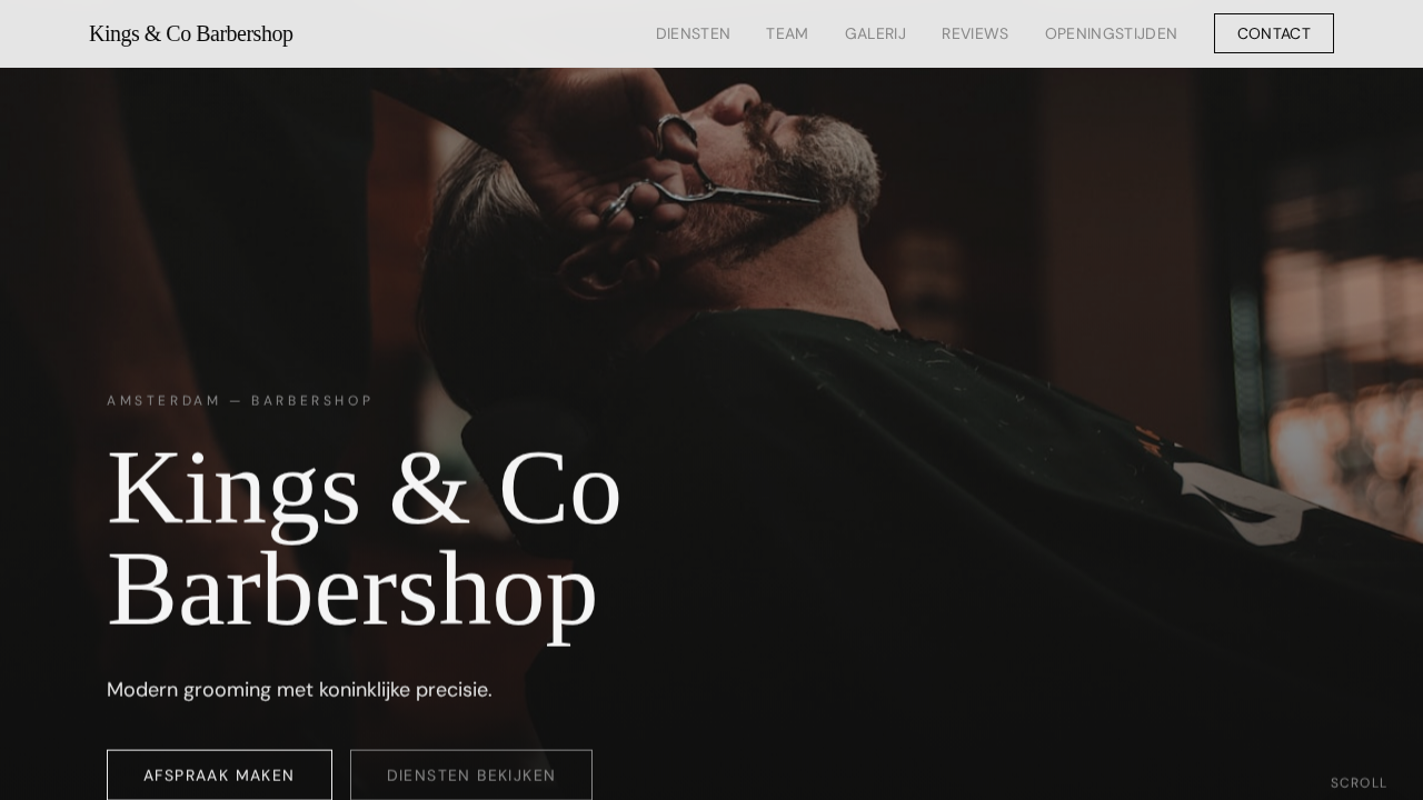 Kings & Co Barbershop template preview