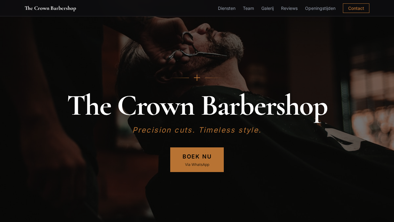 The Crown Barbershop template preview