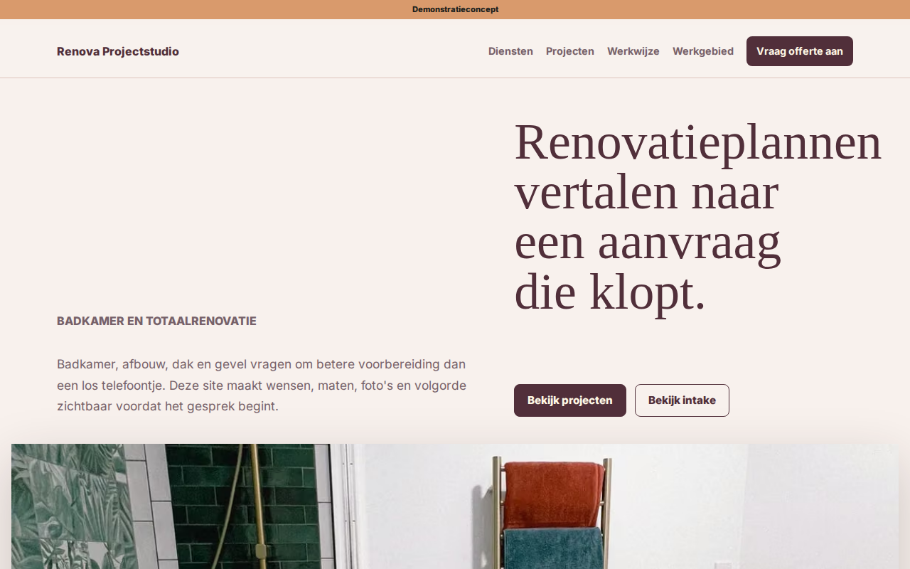 Renovatie template preview